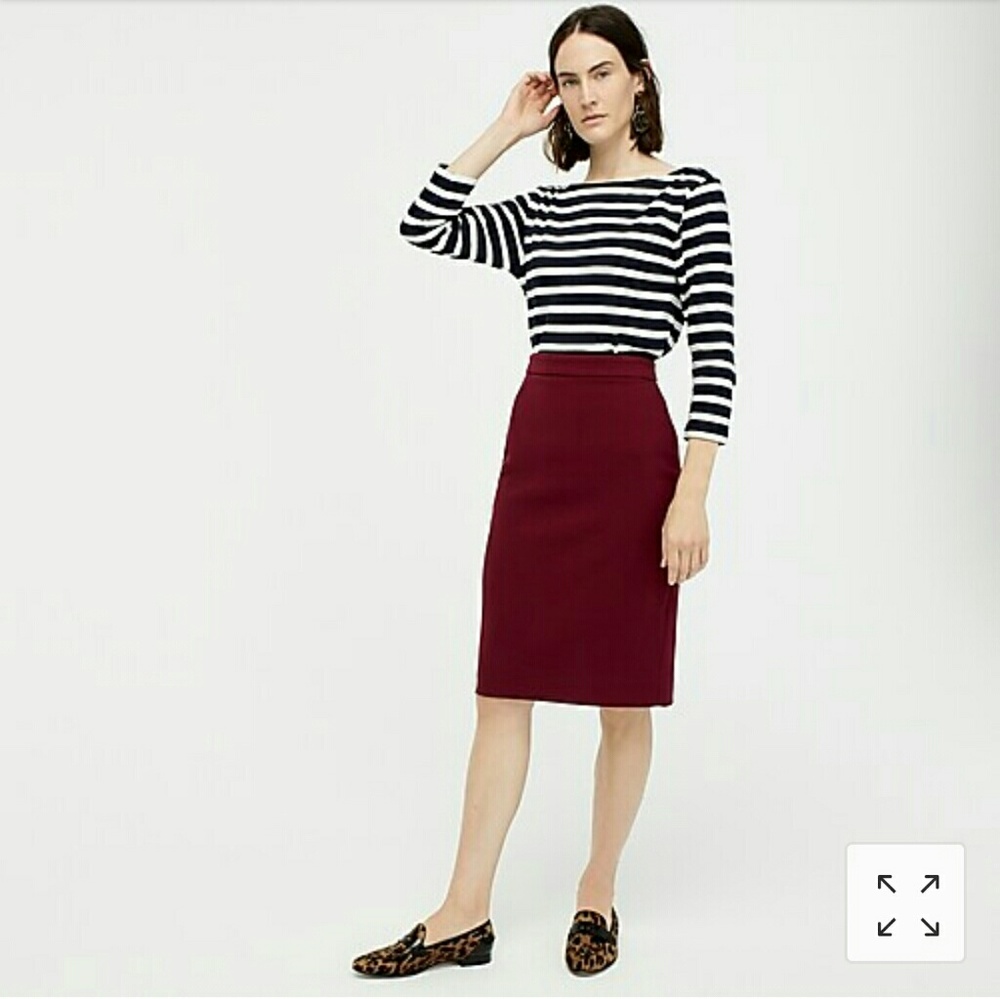J. Crew Number 2 Wool Pencil skirt